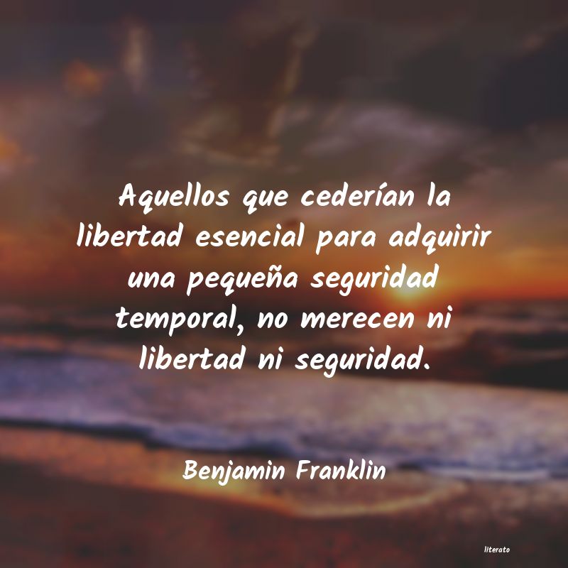 Frases de Benjamin Franklin