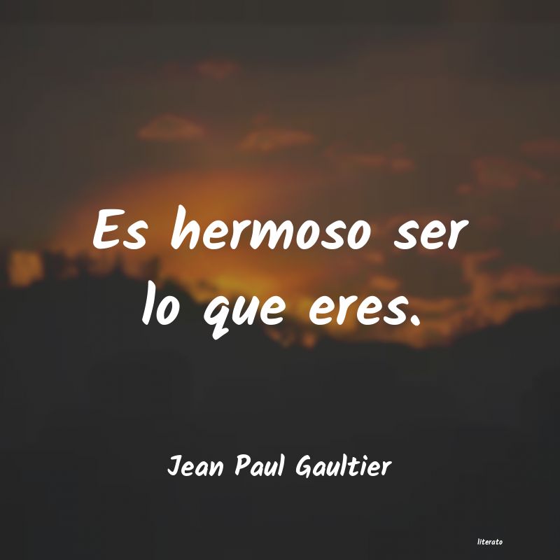 Frases de Jean Paul Gaultier