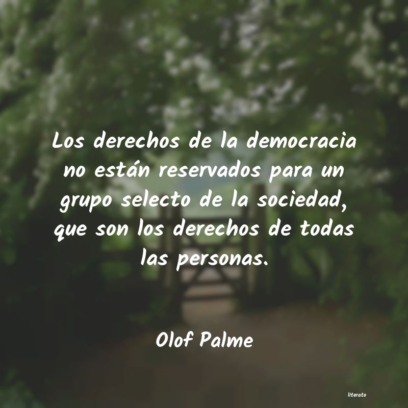 Frases de Olof Palme