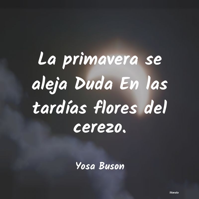 frases de Yosa Buson
