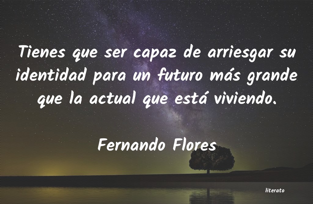 frases de Fernando Flores