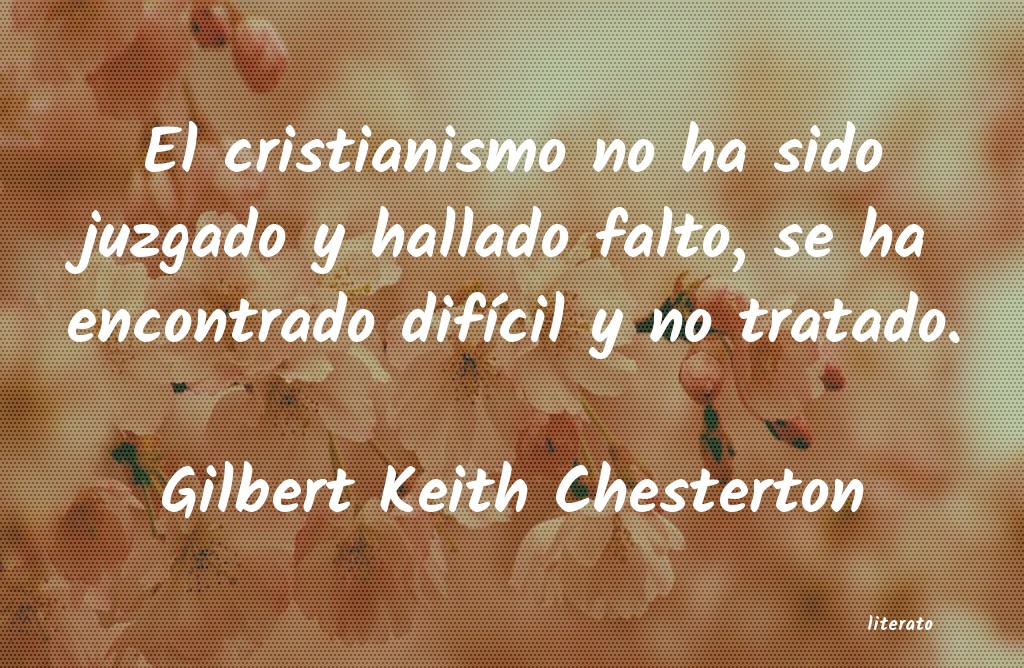 Frases de Gilbert Keith Chesterton