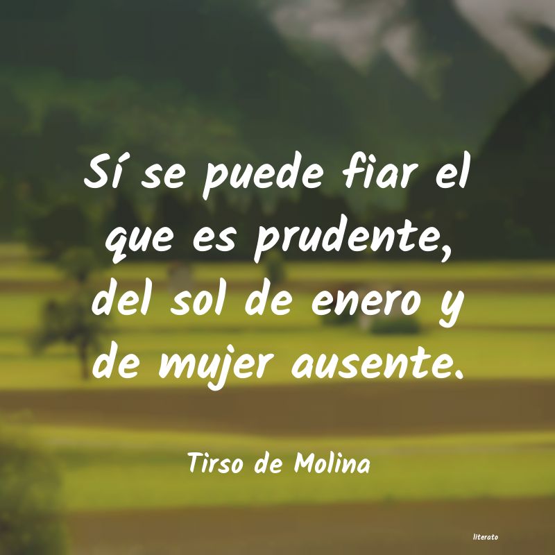 frases de Tirso de Molina