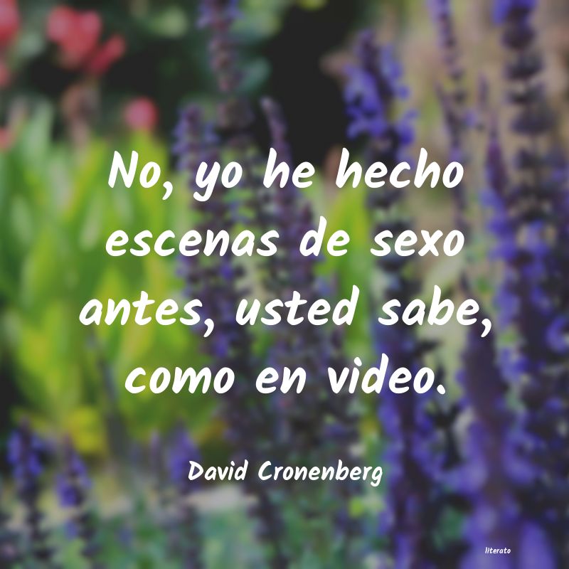 Frases de David Cronenberg