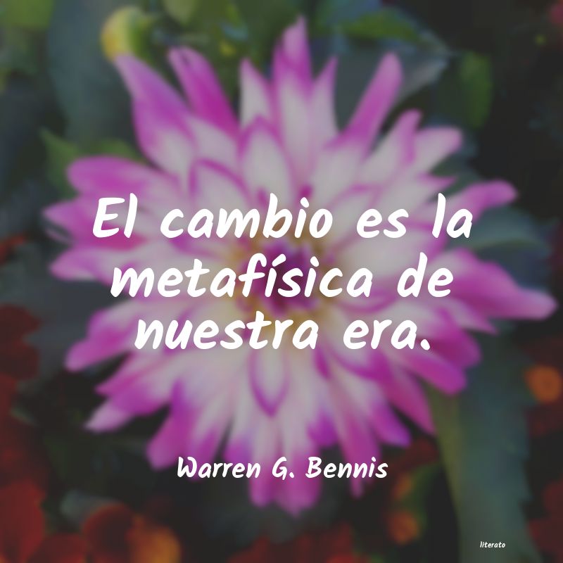 Frases de Warren G. Bennis