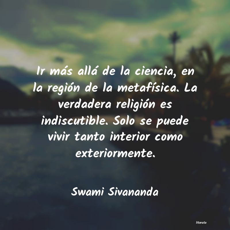 Frases de Swami Sivananda