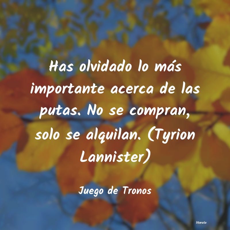 frases de Juego de Tronos