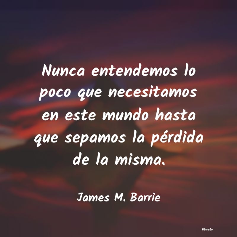 Frases de James M. Barrie