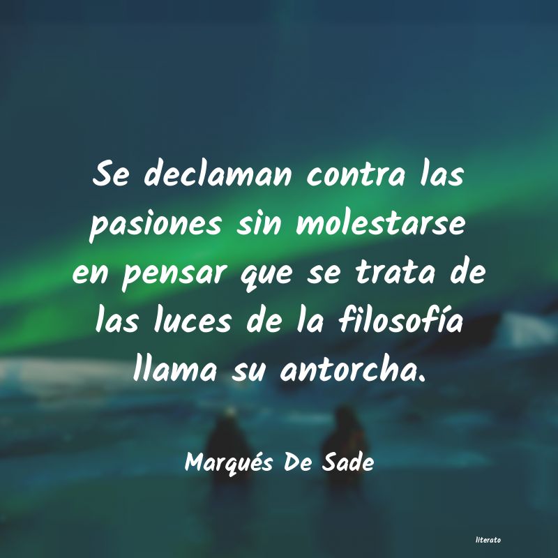 Frases de Marqués De Sade