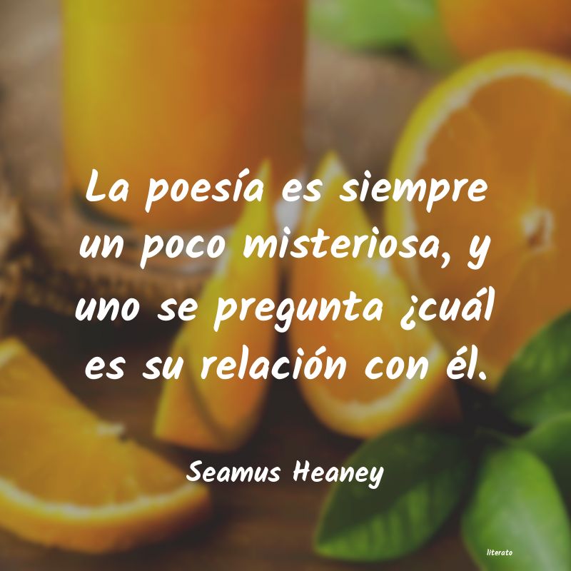 frases de Seamus Heaney