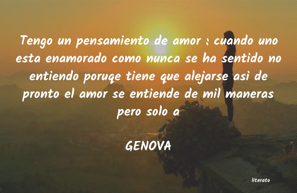 frases de GENOVA