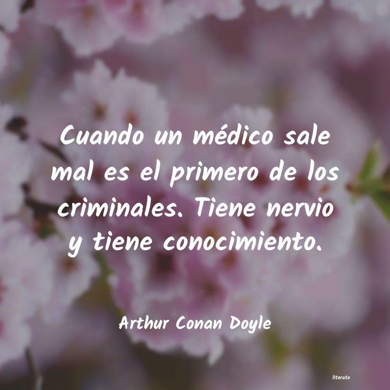 Frases de Arthur Conan Doyle