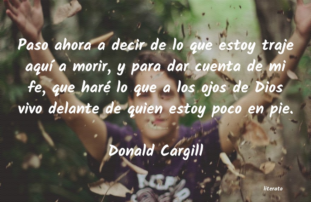 frases de Donald Cargill