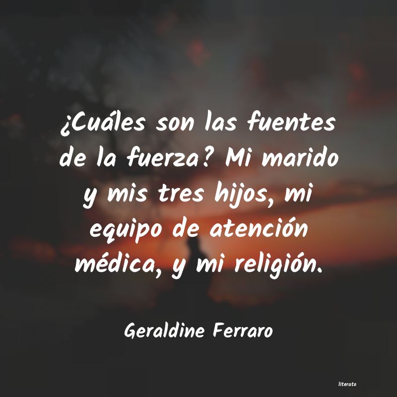 Frases de Geraldine Ferraro