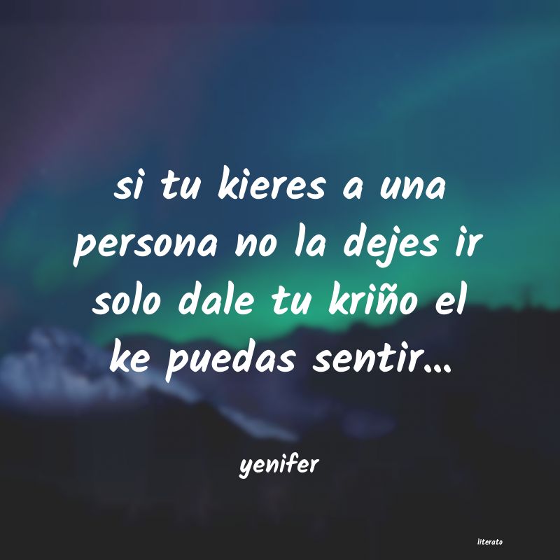 Frases de yenifer