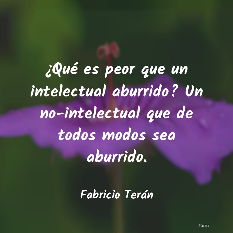 Frases de Fabricio Terán