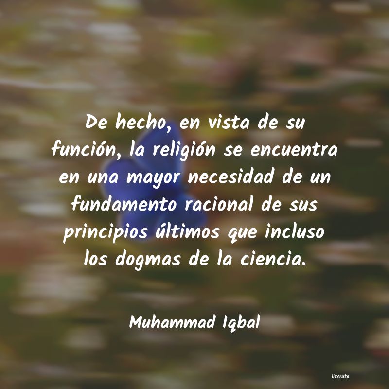 frases de Muhammad Iqbal
