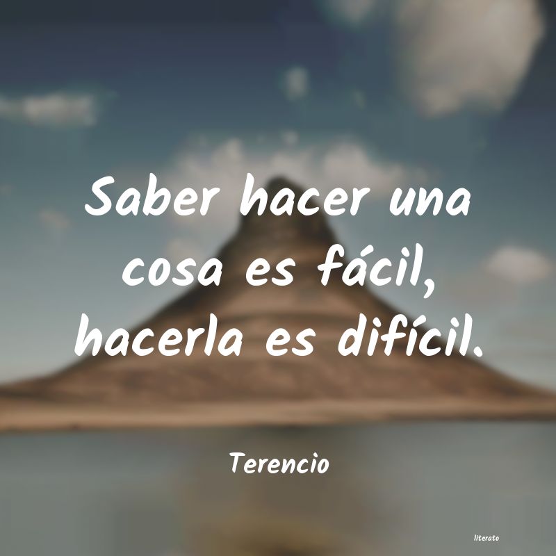 Frases de Terencio