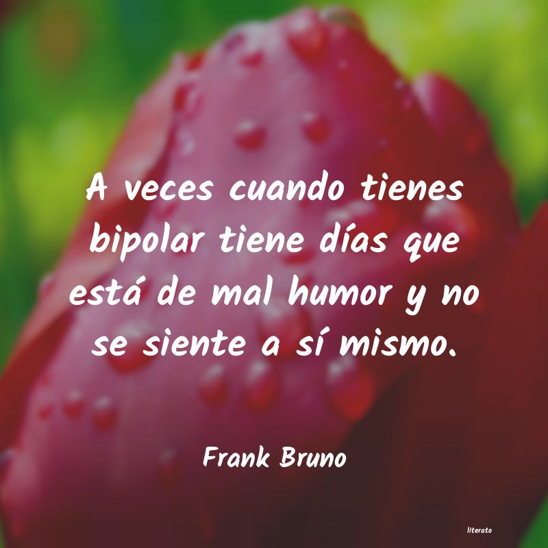 frases de Frank Bruno