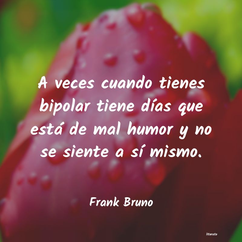 Frases de Frank Bruno