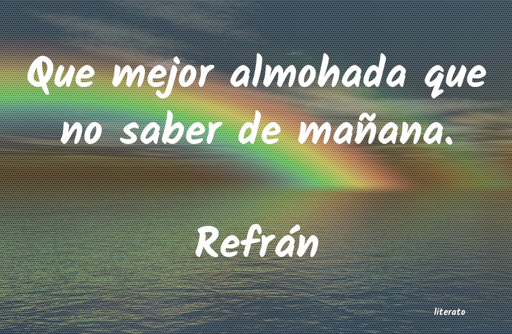 Frases de Refrán