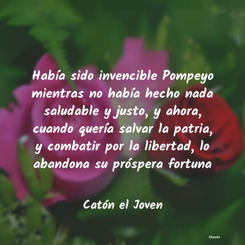 frases de Catón el Joven