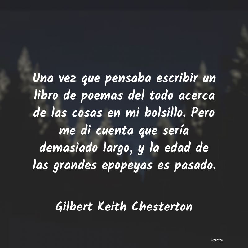 Frases de Gilbert Keith Chesterton