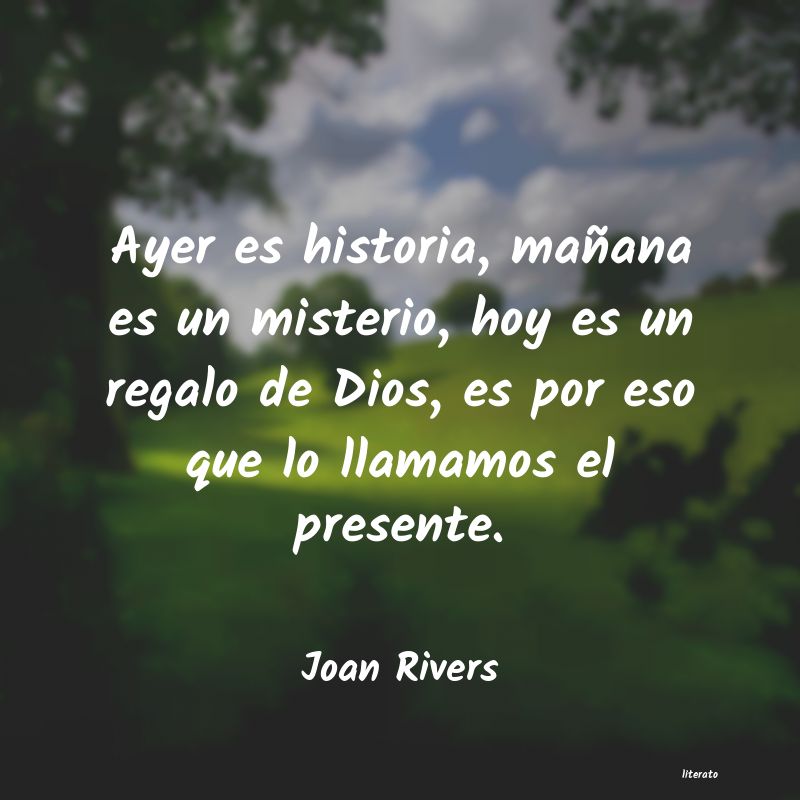 Joan Rivers: Ayer es historia, mañana es u