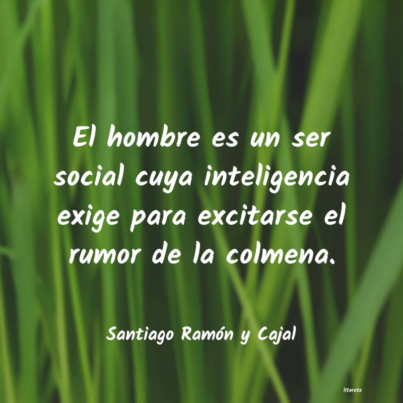 Frases de Santiago Ramón y Cajal