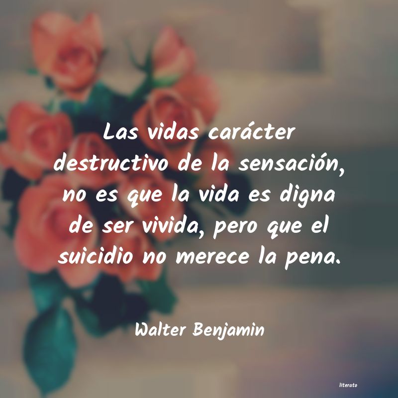 Frases de Walter Benjamin