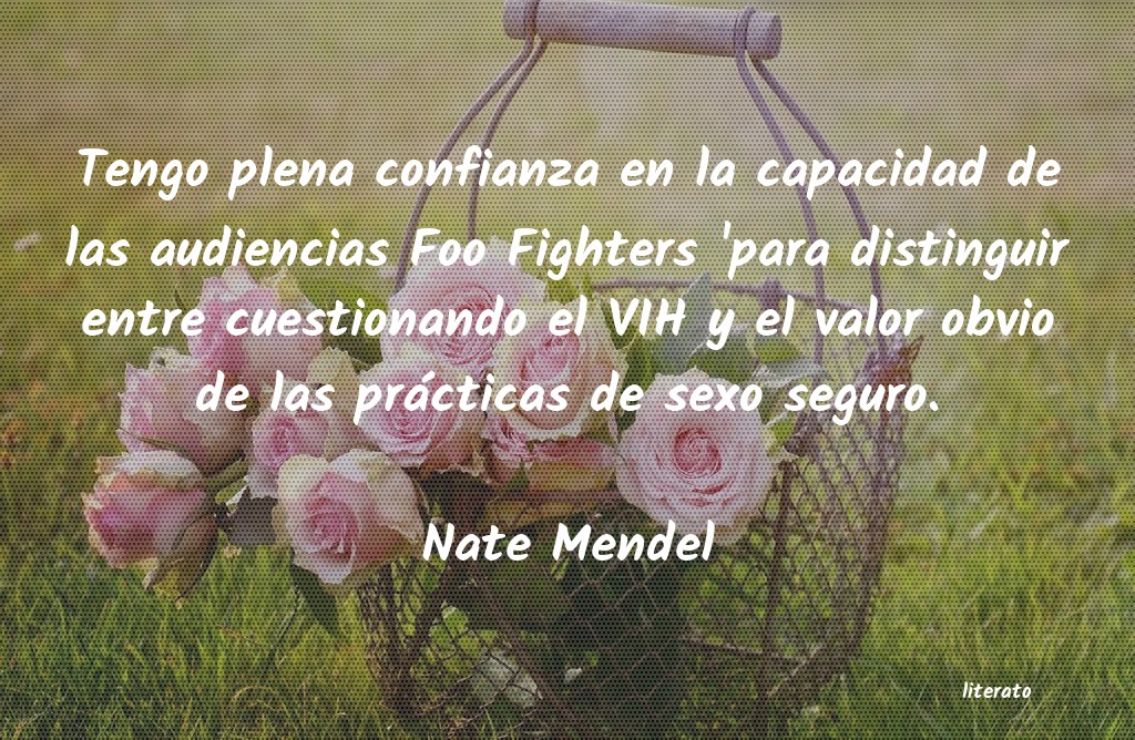 Frases de Nate Mendel