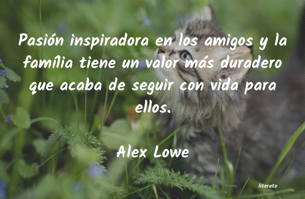 Frases de Alex Lowe