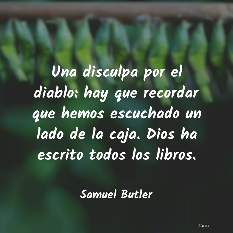 Frases de Samuel Butler