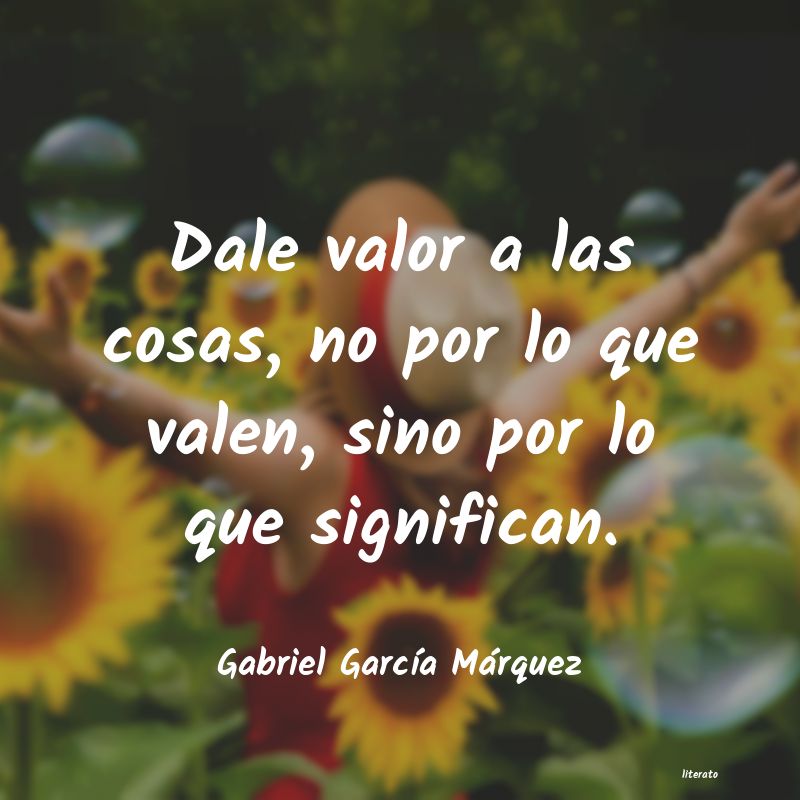 frases de Gabriel GarcÃ­a MÃ¡rquez