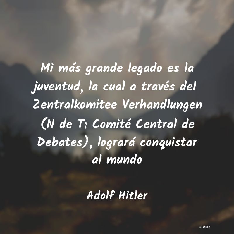 Frases de Adolf Hitler