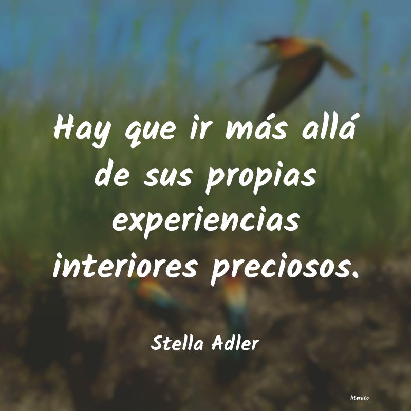 frases de Stella Adler