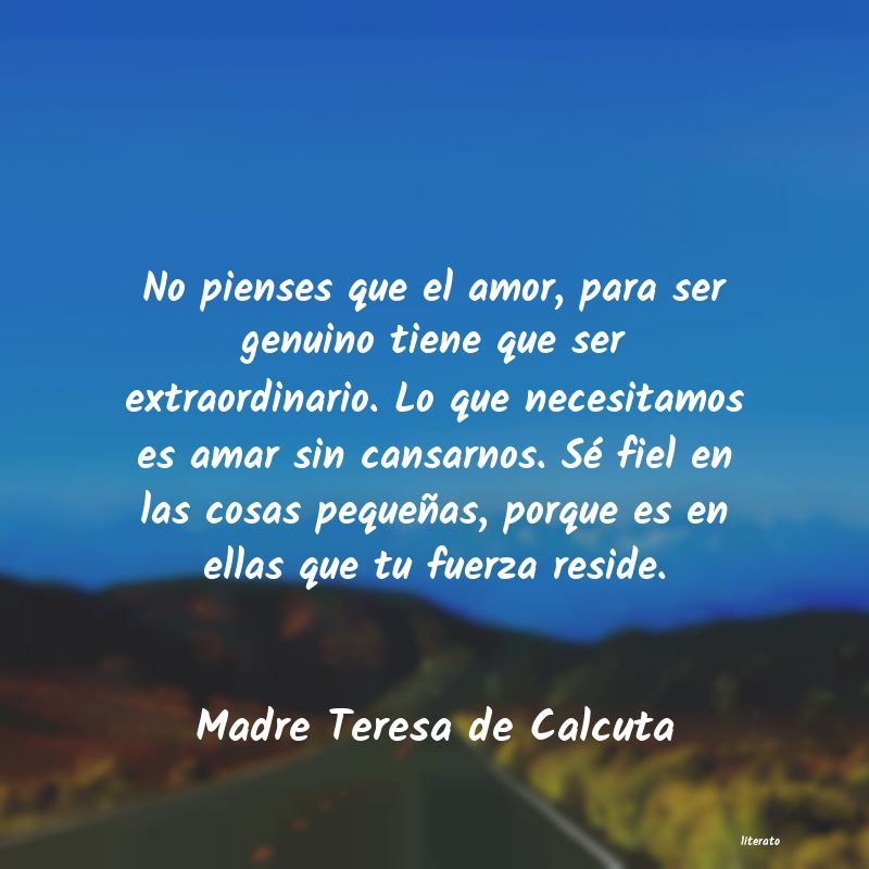 Frases de Madre Teresa de Calcuta