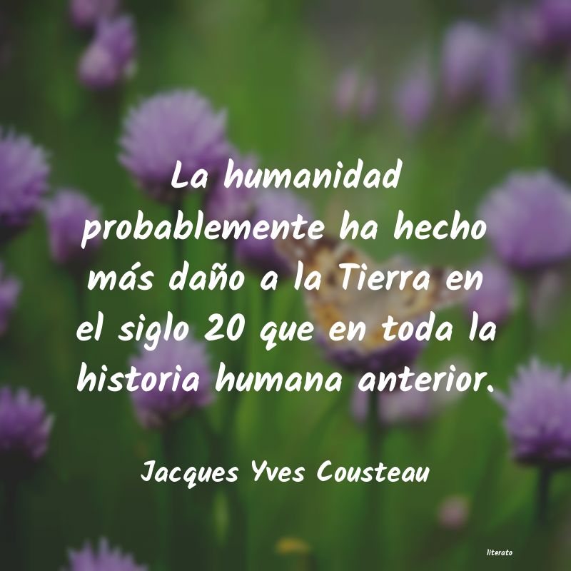 frases de Jacques Yves Cousteau