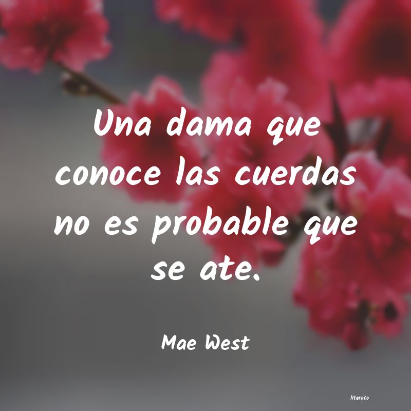 frases de Mae West