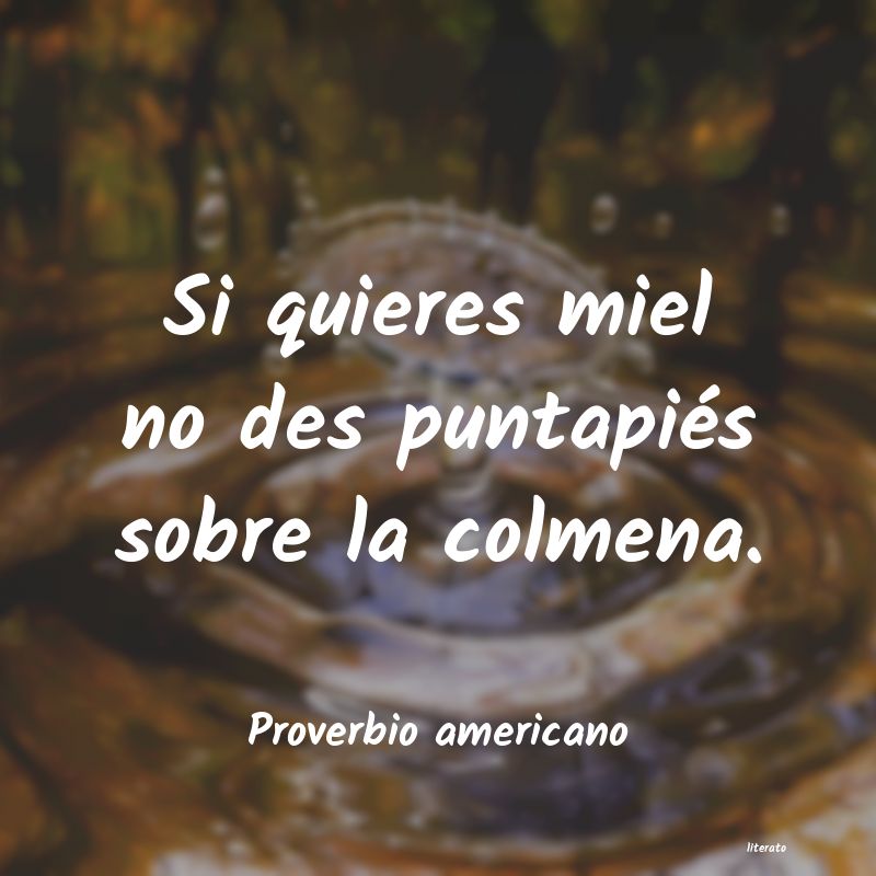 Frases de Proverbio americano