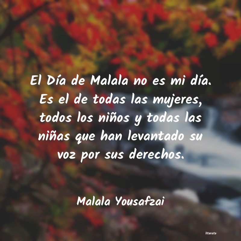 frases de Malala Yousafzai