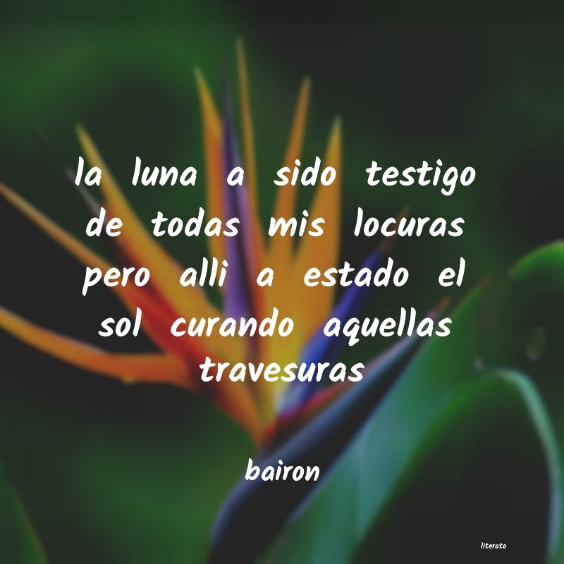 Frases de bairon