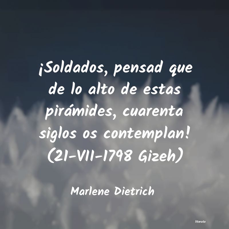 Frases de Marlene Dietrich