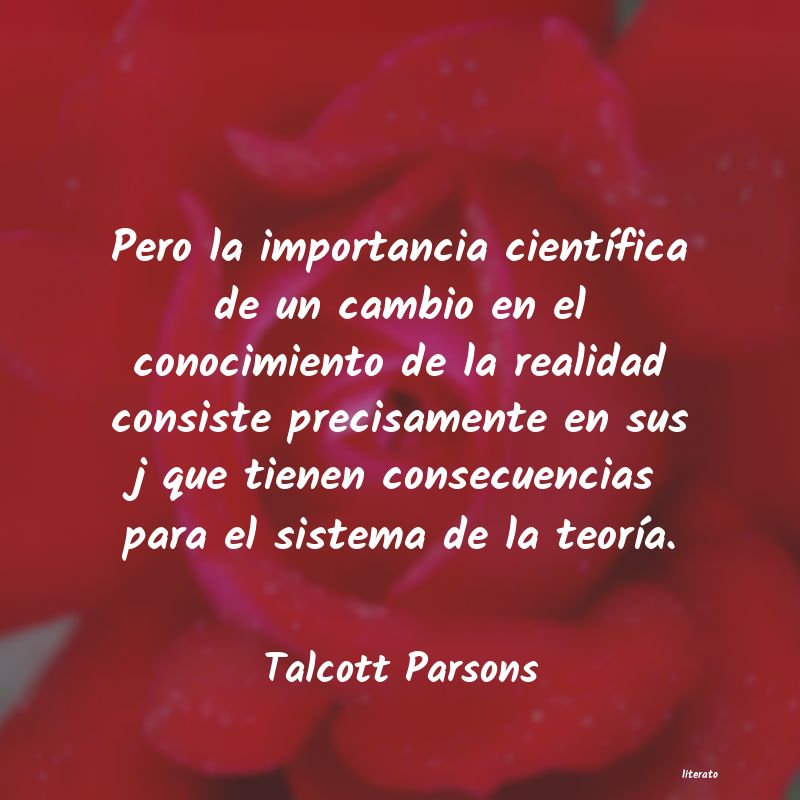 frases de Talcott Parsons