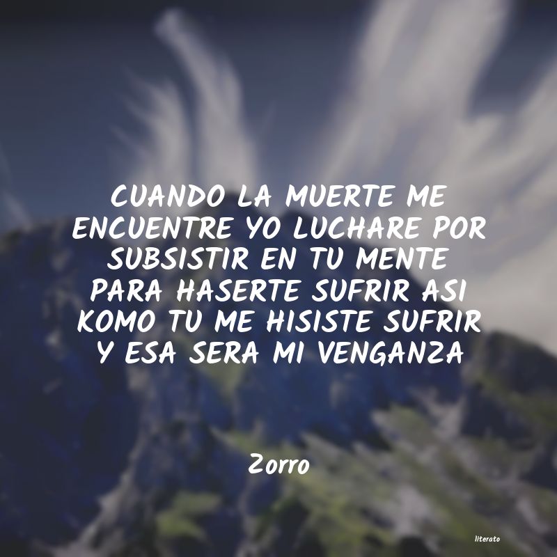 Frases de Zorro