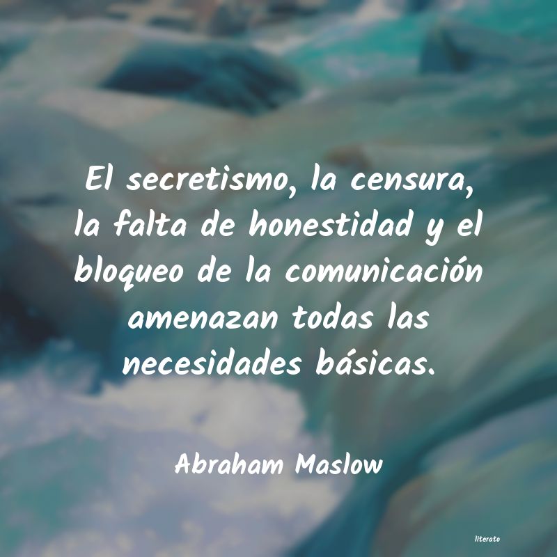 Frases de Abraham Maslow