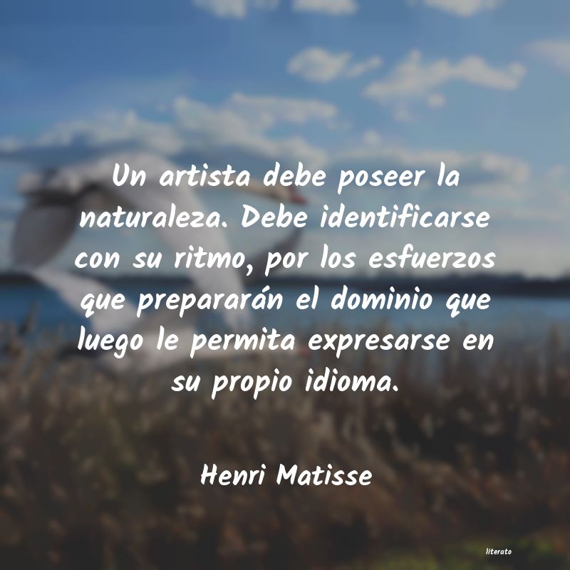 Frases de Henri Matisse