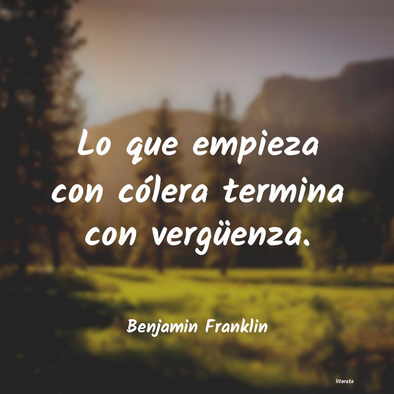 Frases de Benjamin Franklin