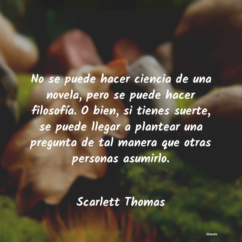 Frases de Scarlett Thomas