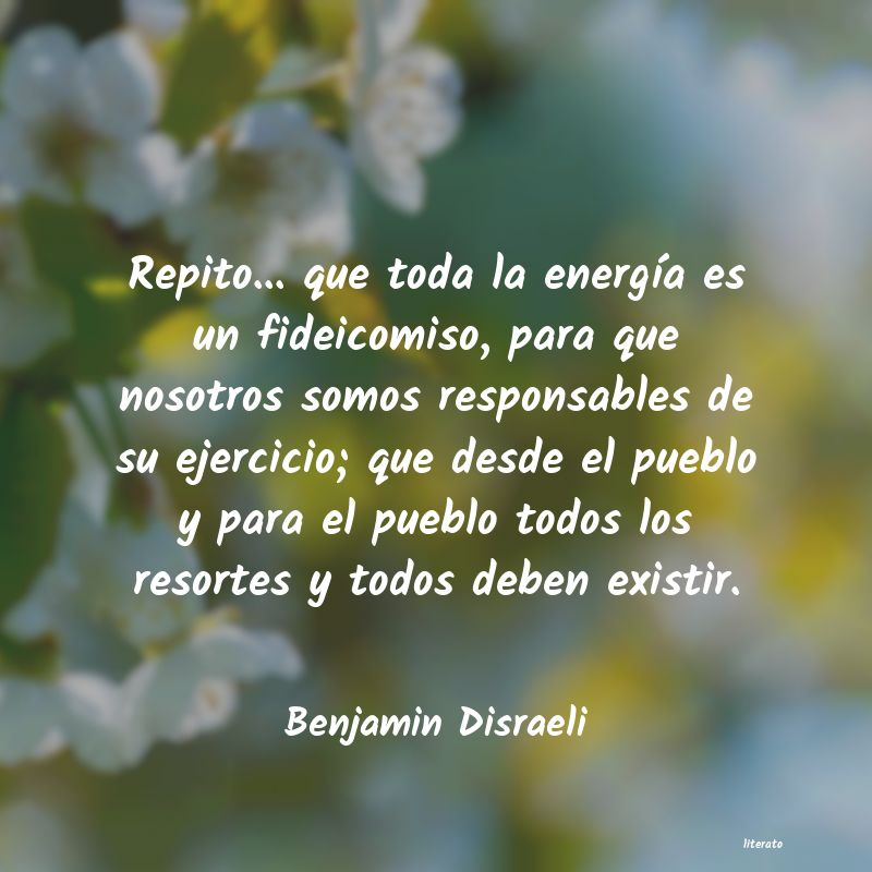 frases de Benjamin Disraeli